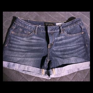 Blue jean shorts